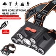 thumbnail image 3 of Naiovety Headlamp Rechargeable Portable Adjustable Headlight Cycling Headband Warning Wearable Bright Hands-free Light Lamp Head Type2 NO2, 3 of 6