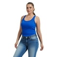 thumbnail image 4 of Baywell Womens Plus Size Tank Tops with Padded Bra High Strechy Sleeveless Camisole Tops Ribbed Sports Vest XL-5XL, 4 of 8