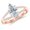 rose-gold, variant on Platinum 0.9 Carat LAB GROWN IGI CERTIFIED DIAMOND Curving Split Shank Marquise Cut Diamond Engagement Ring (H-I Color VS1-VS2 Clarity 0.75 Ct Center)