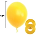 thumbnail image 6 of Prextex 75 Yellow Party Balloons 12 Inch Yellow Balloons with Matching Color Ribbon for Yellow Theme Party Decoration, Weddings, Baby Shower, Birthday Parties Supplies or Arch Décor - Helium Quality, 6 of 6