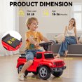 thumbnail image 5 of East doll Kids Ride on Push Car, Licensed Jeep ride on toy for toddler, kids jeep Ages 1-3 Years, Horn,Under Seat Storage, 4 wheeler, Baby Walking Racer Gift for Boys Girls, Red, 5 of 7