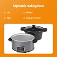 thumbnail image 5 of Toastmaster 4-Quart Digital Slow Cooker with Locking Lid, Graphite, 5 of 7
