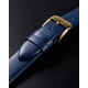 thumbnail image 4 of Correa de Cuero Uxcell, Correa de Reloj de Cuero Lisa y Plana para Hombres y Mujeres, Azul Oscuro, Tono Dorado, 18mm, 4 of 7