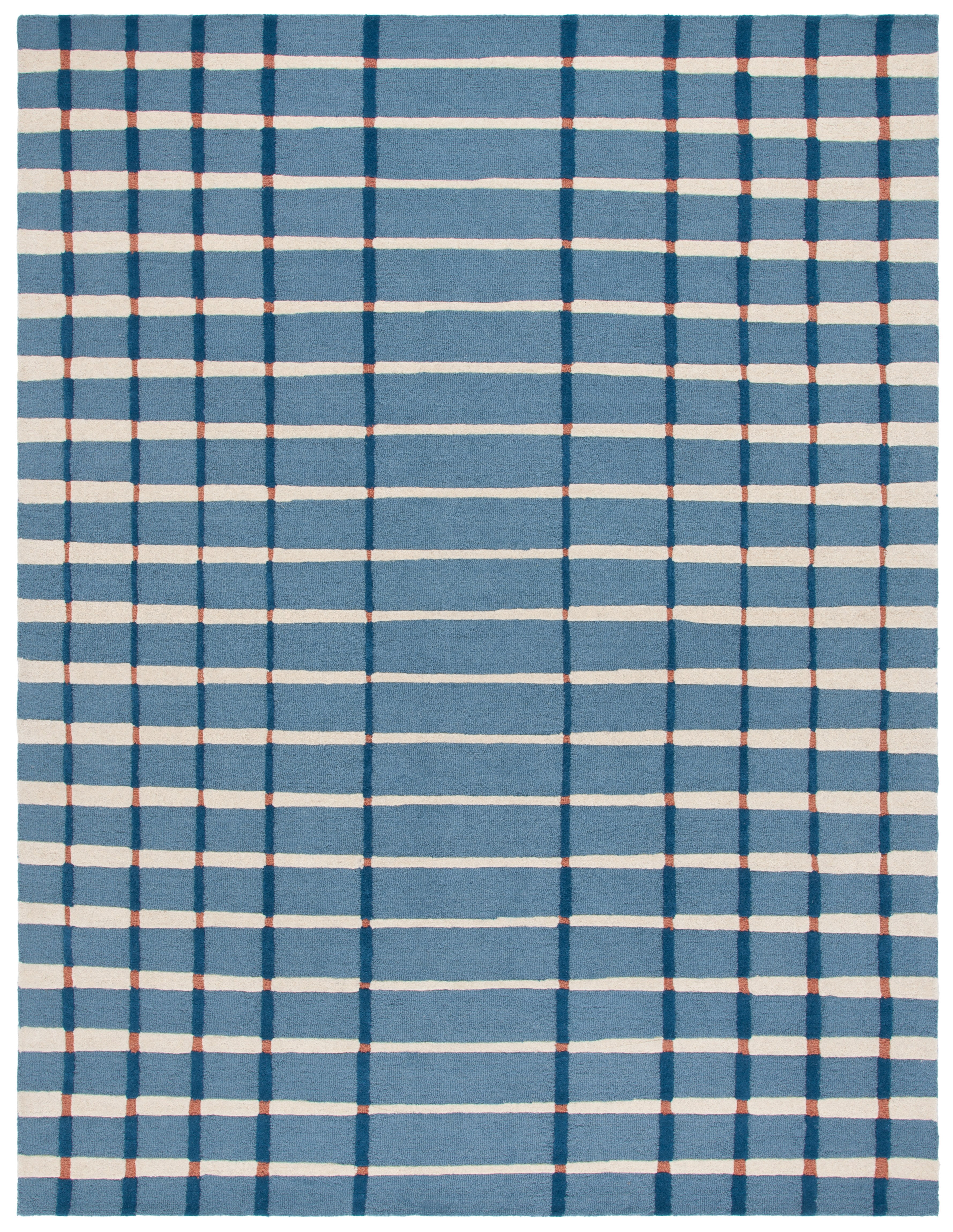 Safavieh Genre Tara Geometric Striped Area Rug, Blue/Ivory, 8' x 10'