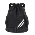thumbnail image 2 of Hearth & Gear Water Large Capacity Lightweight Dry And Wet Separation Sports Backpack For Fitness And Basketball With Adjustable Shoulder Straps Athletic Bags for Men Men Travel Bag Drawstring Bag, 2 of 4