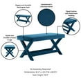 thumbnail image 4 of Manhattan Comfort Abigail Double Ottoman Bench with Solid Wood Frame in Blue, 4 of 11