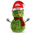 thumbnail image 2 of 21.7'' Christmas Snowman Topiary Artificial Snowman Shaped Topiary Tree Pot With Scarf Christmas Hat Double Balls Boxwood Topiaries For Indoor Outdoor Home Porch Decor(Green-55Cm), 2 of 8
