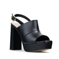 thumbnail image 2 of Tacones para Dama Tipo Sandalias Zapatillas Elegantes Davenia de Piel Negro, 2 of 5