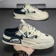thumbnail image 2 of Zapatilla para hombre, zapatos de verano con suela gruesa, transpirables, cómodas, medias zapatillas, zapatos de Skateboard para jóvenes al aire libre, zapatillas informales para hombre, 2 of 4