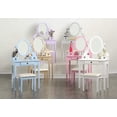 thumbnail image 5 of ZXNYH Moniya White Wood Vanity Table and Stool Set Medium, 5 of 5