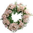 thumbnail image 3 of Puerta artificial Guirnalda de flores Oficina en casa Simulación colgante Decoración floral Banquete de boda Corona de flores falsas, Rosa kenally HA9087-01B, 3 of 6