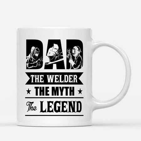 

Custom Mugs The Welder Myth Legend Welding Dads Electrial Job Dad Mens Funny Gifts Santa Christmas Presents Ceramic Coffee 11oz 15oz Mug