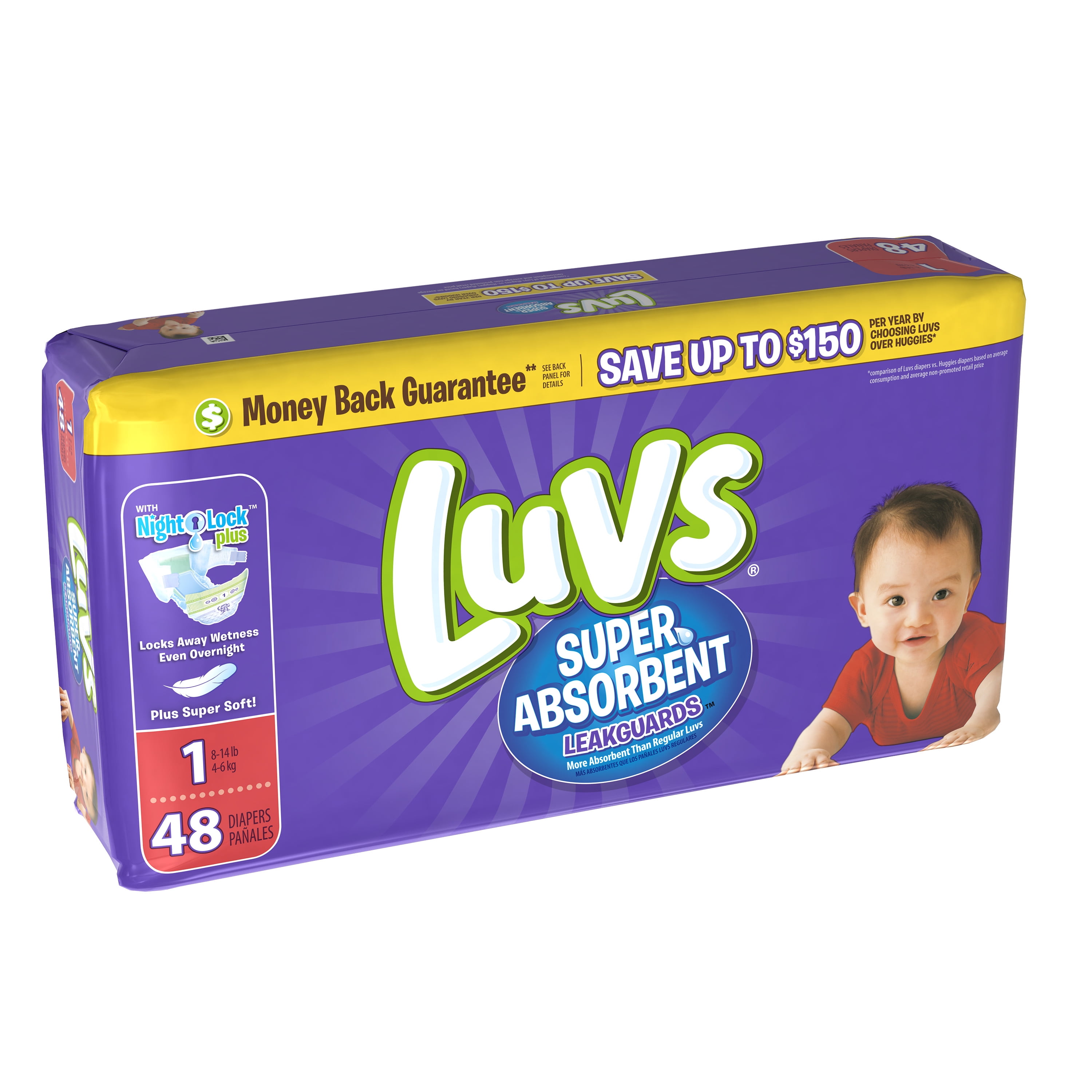 luvs super absorbent leakguards newborn diapers