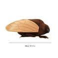 thumbnail image 3 of VOTRUDI Cicada Plush Pillow 18 Inch - Soft Stuffed Animal, Lumbar Support for Office/Home/Car Decor, Cute Holiday Gift for Kids & Adults, Brown, 3 of 5