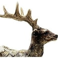 thumbnail image 5 of Urbalabs Carved Wood Look Deer 10 Point Buck 9 Inch Statues and Sculptures Bust Hunter Cabin Statue Wood Finish Cabin Home Western Patriotic Decor USA Freedom Flag Deer Sculptures Figurines, 5 of 7
