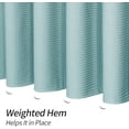 thumbnail image 4 of Teal Waffle Fabric Shower Curtain, Turquoise Waffle Weave Textured Shower Curtains for Modern Luxury Bathroom Decor, Aqua Blue Heavy Duty Spa Hotel Shower Curtain, 72 x 72, 4 of 5