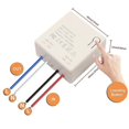 thumbnail image 1 of Interruptor de luz inalámbrico inteligente universal RF 433Mhz para panel de pared con control remoto, 1 of 4