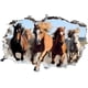 thumbnail image 3 of Pegatinas de pared 3D de caballos al galope, decoración para paredes, vinilo autoadhesivo., 3 of 9