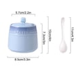 thumbnail image 3 of French Gradient Ceramic Sugar Pot With Lid, Solid Sugar Bowl With Spoon, Porcelain Spice Jar, Kitchen Decoration Storage-Blue, 3 of 9