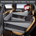 thumbnail image 3 of Large Dog Car Seat,Back Seat Extender for Dogs,Waterproof Medium Dog Seat Cover for Backseat, Pet Bed for Car Hammock(Grey-L), 3 of 12
