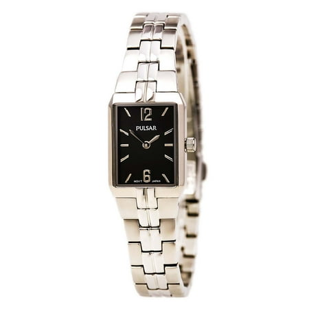 Pulsar PTA415 Women's Dress Stainless Steel Bracelet Black Dial Watch
