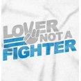 thumbnail image 2 of Lover Not Fighter Peace Love Friendly Zip Up Hoodie Men's Women's Brisco Brands X, 2 of 5