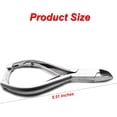 thumbnail image 3 of Professional Ingrown Toe Nail Cutters Clippers Pliers | Side Cutters Straight Curved | Beauty Gauges | Cuticle Pushers Skin Knife (Side Cutters Plain Handle Curved), 3 of 5