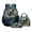 Bear Forest Galaxy, variant on Whale Undersea Print Backpack Set 17" School Bag with Thermal Lunch Bag Pencil Case 3 in 1 Set Back to School Gift for Boys Girls Elementary Middle High School
