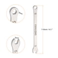 thumbnail image 2 of Uxcell 3pcs Thin Combination Wrench Metric 5mm 6-Point Ended Box 15 Degree Offset Open End Stainless Steel, 2 of 7