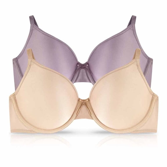 Brasier Ilusión para Mujer con Moño al Frente Multicolor Talla 36B, 2 Piezas