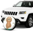 thumbnail image 2 of Kdxio Cute Sloth In Yoga Pose Tree for Tire Cover Wheel Protectors Tyre Covers Weatherproof Wheel Covers Universal Fit for Trailer Rv SUV Truck Camper Travel Trailers 17 inch, 2 of 8