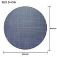 thumbnail image 2 of 60 Inch Round Lace Tablecloth Water Resistant Washable, Denim Jean Cowboy Style, 2 of 5