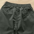 thumbnail image 6 of LIaqionyy Mens Pants Elastic Waist Lightweight Drawstring Casual Hiking Workout Athletic Joggers with Pockets, 6 of 8