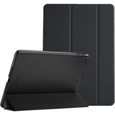 Procase iPad 9.7 Case 2018 iPad 6th Generation Case / 2017 iPad 5th Generation Case - Ultra Slim Lightweight Stand Case with Translucent Frosted Back Smart Cover for Apple iPad 9.7 Inch -Black