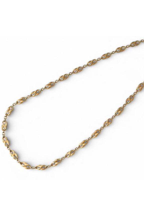 Pre-Owned Christian Dior necklace long chain gold