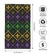 thumbnail image 2 of Fotbe Mardi Gra Geometric Toalla Premium con Patrón, Toalla de Microfibra de Secado Rápido, Ligera y Altamente Absorbente (27.5x16in), Ideal para Uso Diario, 2 of 6