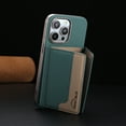 thumbnail image 2 of 2 in 1 Detachable Magnetic Phone Cases Compatible with iPhone 14 Pro Max, Rugged PU Leather Wallet Case with Card Holder RFID Blocking, Compatible with Magsafe, for iPhone 14 Pro Max, Green, 2 of 13
