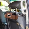 thumbnail image 1 of BESTYASH Caja De Almacenamiento Para Asiento De Auto Marrón Con Porta Pañuelos Y Taza, 1 of 6