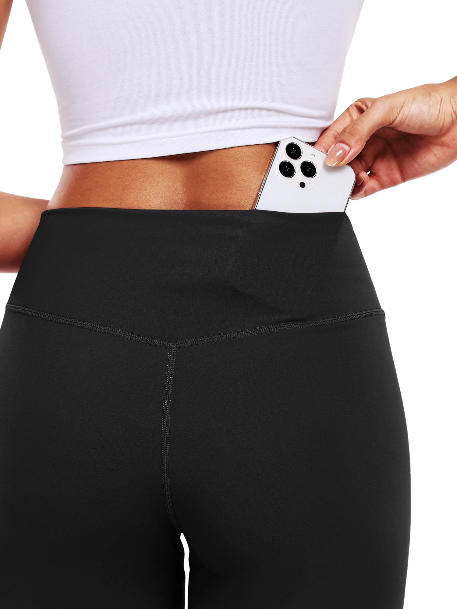 NELEUS ButterSoftFlex Womens Wide Leg Pants Athletic Yoga Legging Casual Sweatpants with Waistband Pocket,Black,US Size XL