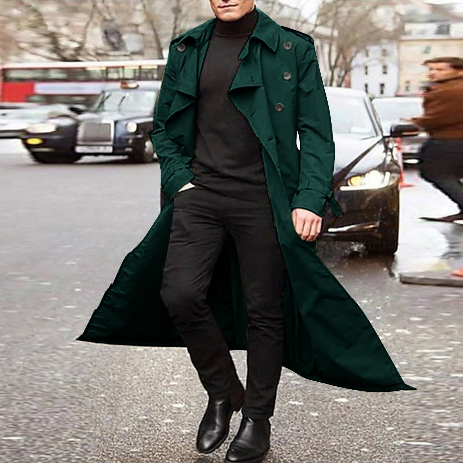 ジャケット・アウター loose double breasted trench coat Double-Breasted Twill Trench Coat with Belt | RW&CO.