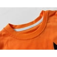 thumbnail image 4 of DOPI Boys and Girls Pumpkin Face Sweatshirt Long Sleeve Children's Halloween Preschool Top 2-7T, 4 of 7