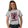 thumbnail image 3 of Detect Protect Breast Cancer Aware Women's Graphic T Shirt Tees Brisco Brands S, 3 of 5