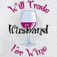 thumbnail image 3 of CafePress - Will Trade Husband For Wine Long Sleeve T Shirt - Unisex Cotton Long Sleeve T-Shirt, 3 of 4