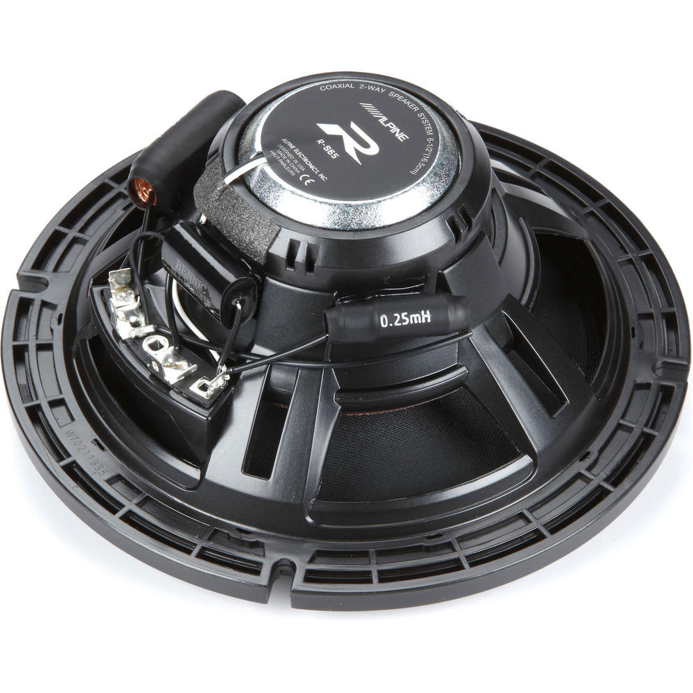 Alpine R-S65.2 R Series Set of 2 6.5 Inch Coaxial 2-way Car Speakers, Black - image 3 of 3