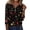 JO21_Black, variant on Lumtrix Christmas Shirts for Women Funny Xmas Holiday Top Trendy Lightweight 3/4 Sleeve V Neck Blouses Red S