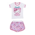 thumbnail image 3 of Ropa para niños de Hello Kitty, pantalones cortos de manga corta de algodón transpirable para verano para niña, traje cómodo con bonitos dibujos animados, 3 of 4