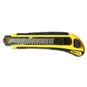 18mm Snap-Off Knife, 3 Blades, Auto Load, Yellow