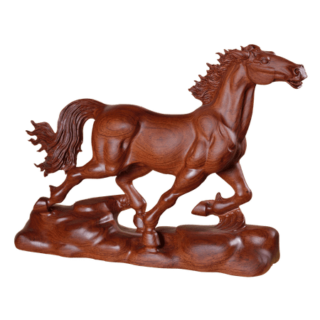 Wood Carved Gifts Canvas Print Wood Carving A Bright Future Horse East Wood Gifts Stretched Canvas 10 x 14 ()