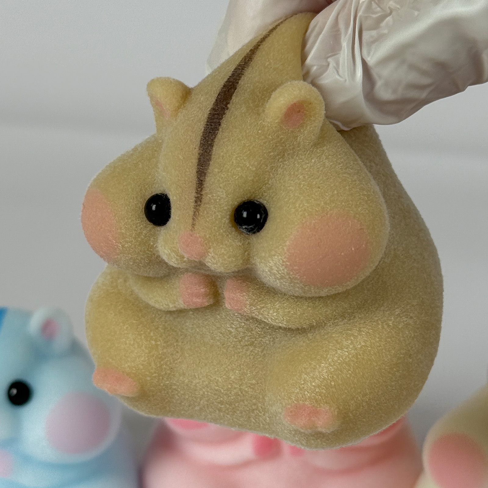 Handmade Taba Squishy Hamster Toy, Soft Silicone Mochi Fidget Toy, Cute Stress Relief Gift (4 Packs - 4 Colors)