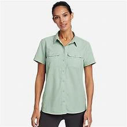 Eddie Bauer Celadon Mountain Ripstop Camisa de senderismo/activa de manga corta - M Eddie Bauer